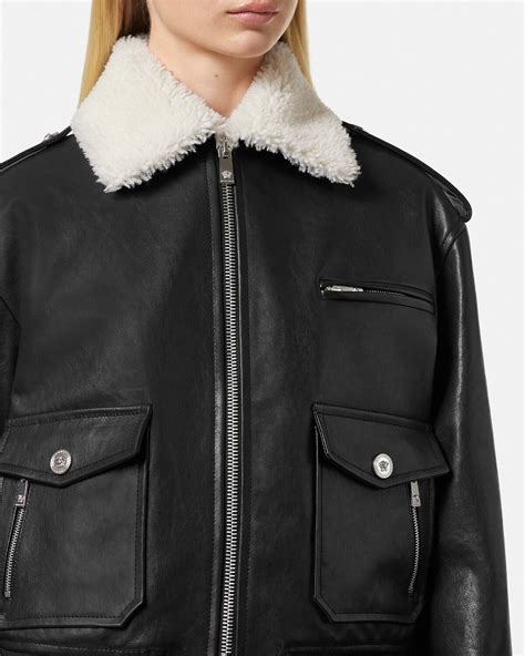 versace shearling jacket